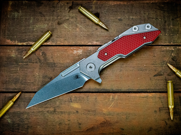 HINDERER FULLTRACK S45VN WHARNCLIFFE TRI-WAY STONEWASH RED G10