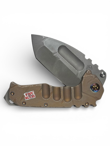 MEDFORD PRAE TI S45VN AICDIST FALLOUT TANTO BLADE, FALLOUT DEFCON HANDLES, FLM HW/CLIP, ACID DIST BREAKER