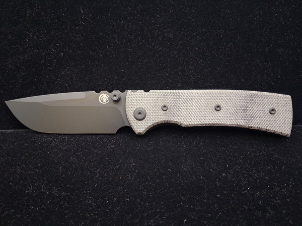 Chaves Knives Redencion 229 Blackout w/ Black Micarta & PVD Drop Point Elmax - Blue Label