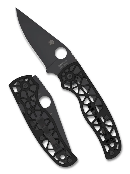 SPYDERCO C266BKALBKP EDGERATI™ BLACK ALUMINUM S30V PLAIN EDGE