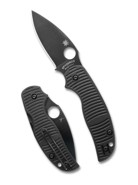 SPYDERCO C123GPBKMCBK SAGE 5 SALT BLACK G10 MAGNACUT BLACK PLAIN EDGE