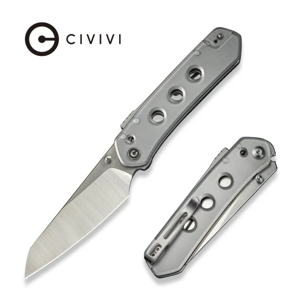 CIVIVI Vision FG Thumb Stud & Superlock Knife Lexan Handle (3.54" Nitro-V Blade) C22036-7