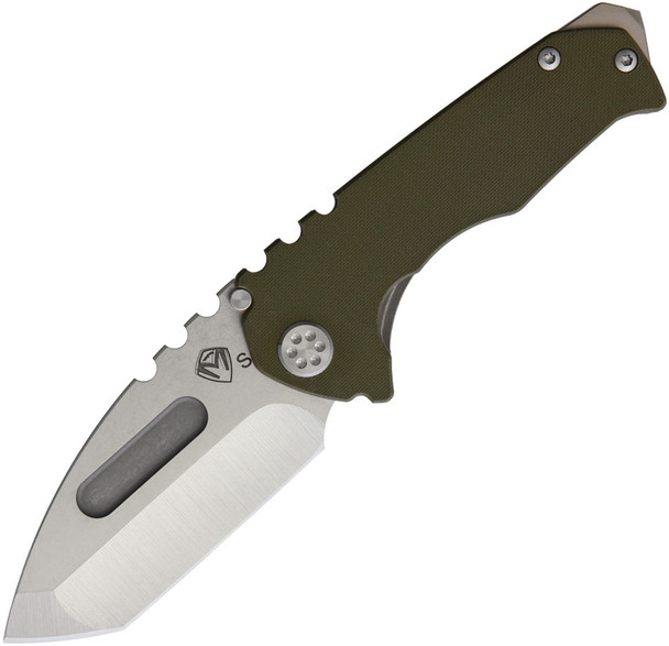 Medford Genesis G S35VN Tumble Finish Tanto Grind OD Green G10 Handle Tumbled Spring