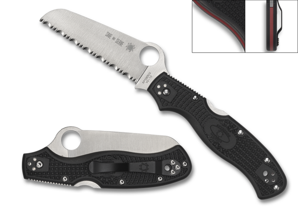 Spyderco Delica Thin Red Line PS C11FPSBKRD