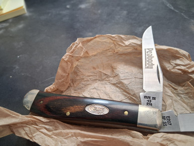 CASE XX PEABODY SAFETY ELEGANT WOOD MINI TRAPPER E207
