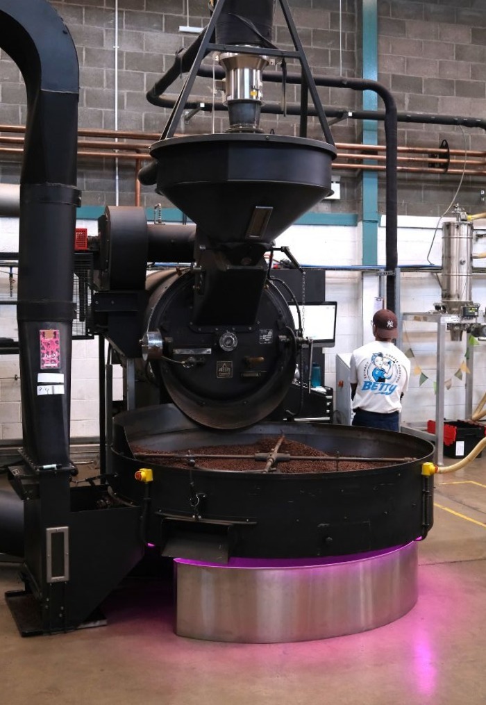 Bertha Probat Coffee Roaster restored by Extract Coffee Roasters