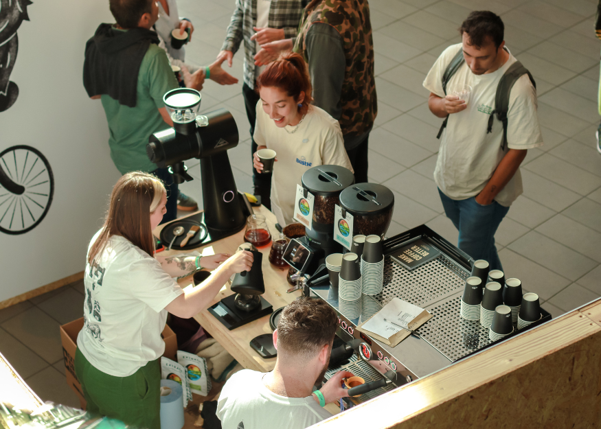 Extract Coffee Roasters Motorbike & Bertha Coffee Roaster