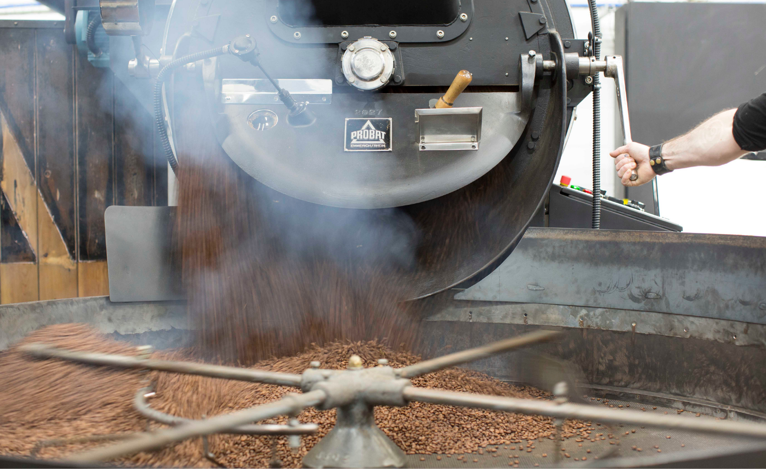 Extract Coffee Roasters Bertha 120kg Probat Roaster Afterburner Extract Coffee Roasters Bertha 120kg Probat Roaster Afterburner