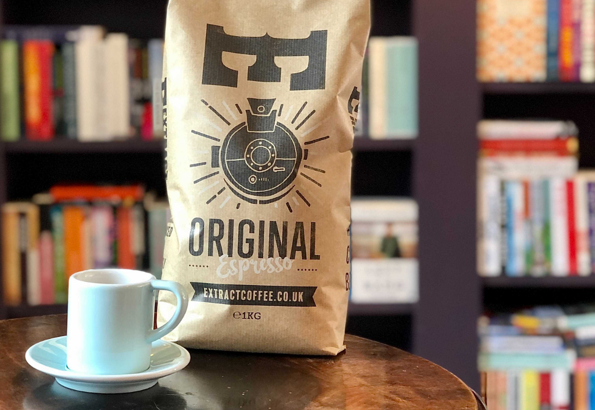 Extract Coffee Roasters - Espresso - Book Bar London - Coffee and Books Extract Coffee Roasters - Espresso - Book Bar London - Coffee and Books
