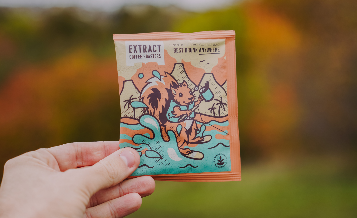 Extract Speciality Coffee Bags. Best drunk... anywhere! Extract