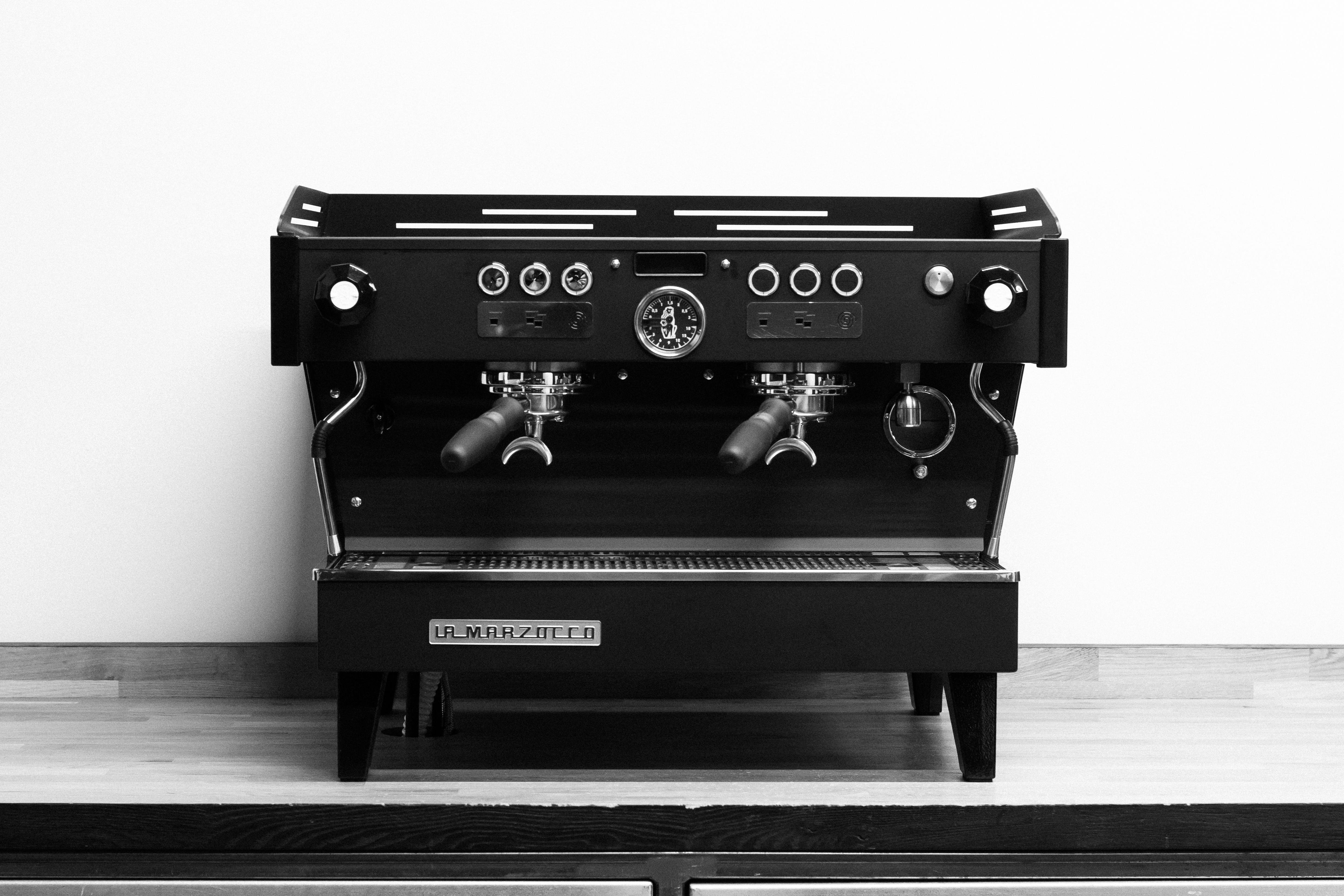 Extract Coffee Roasters - Customised La Marzocco Linea PB - Stubborn Rhino - Front