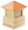 Good Directions Cypress Dover Shiplap Base Cupola - 22in. square x 28in. high