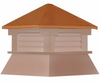 Cupola - Classic Shed: Cedar PVC - Copper Top - 25 in.Sq.x30 in.H