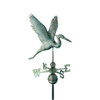 Graceful Blue Heron Weathervane - Blue Verde Copper