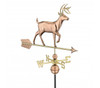 Good Directions White Tail Buck Weathervane - Polished Copper