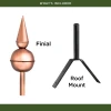 Avalon Polished Copper Rooftop Finial