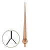 28" Gawain Polished Copper Rooftop Finial w/directionals