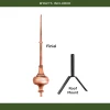 28" Morgana Polished Copper Rooftop Finial
