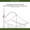 28" Morgana Polished Copper Rooftop Finial