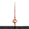 28" Morgana Polished Copper Rooftop Finial