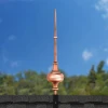 28" Morgana Polished Copper Rooftop Finial