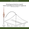 27" Victoria Polished Copper Rooftop Finial