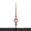 27" Victoria Polished Copper Rooftop Finial