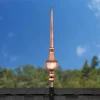 27" Victoria Polished Copper Rooftop Finial