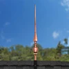 28" Aragon Polished Copper Rooftop Finial