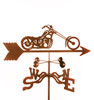 Chopper Motorcycle Weathervane With Mount