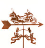 Touring Motorcycle Weathervane With Mount
