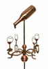 11" Dalvento Wine Bottle Weathervane- Copper with Dalvento Directionals and Globes