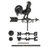 Good Directions Black Bantam Rooster Weathervane