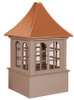 Cupola - Bethany - Cedar PVC - Double Arch - 42Lx42Wx80H - Copper Top