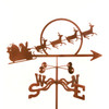 Santa with Sleigh Weathervane With Mount