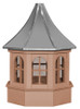 24" CEDAR-PVC SALISBURY CUPOLA - GAZEBO - METAL TOP