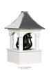 Cupola - Bell Tower - Vinyl -18Sq. x 34H – Metal Top