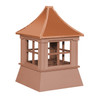 Cupola - Victorian Shed: Cedar PVC - Windowed Pagoda Copper Top - 16Lx16Wx18H