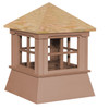 Cupola - Manor Shed: Cedar PVC - Windowed Wood Top - 25Lx25Wx30H