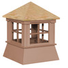 Cupola - Manor Shed: Cedar PVC  - Windowed Wood Top - 30Lx30Wx36H