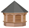 Gazebo cupola - Cedar PVC – metal top 21in. x 21in. x 25in. H