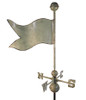 Dalvento 19" Banner Weathervane with Traditional Directionals- Large Verdigris Aluminum