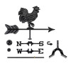 Good Directions 802KR Modern Farmhouse-Inspired Rooster Weathervane - Black Finish