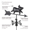 Good Directions 8800KR Modern Farmhouse-Inspired Pig Weathervane - Black Finish