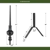 27" Victoria Aluminum Rooftop Finial with Roof Mount by Good Directions