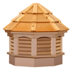 Gazebo cupola - Cedar PVC - cedar top 25in. x 25in. x 30in. H