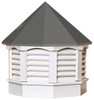 Gazebo cupola - VINYL – metal top 25in. x 25in. x 30in. H