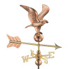 11"  Wingspan Eagle Cottage Weathervane - Pure Copper w/Roof Mount by Good Directions