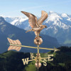 11"  Wingspan Eagle Cottage Weathervane - Pure Copper w/Roof Mount by Good Directions