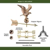 Weathervane - 16" Eagle - Polished With Mount